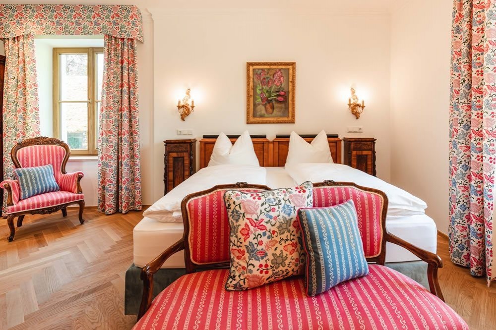 Klassisch schöne Doppelzimmer mit historischem Charme im Hotel Maria Plain